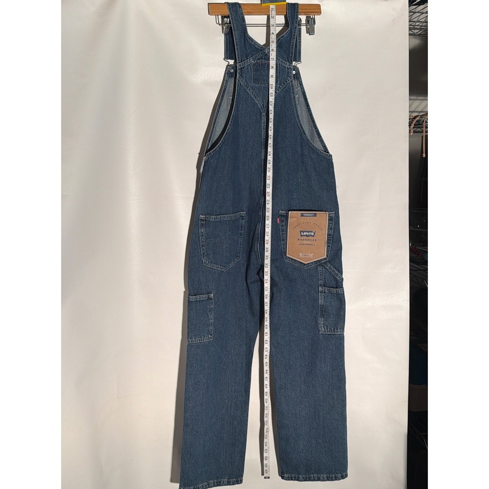 Levi's SilverTab Denim Overalls 34x30 Medium Wash Carpenter Workwear - Picture 6 of 6